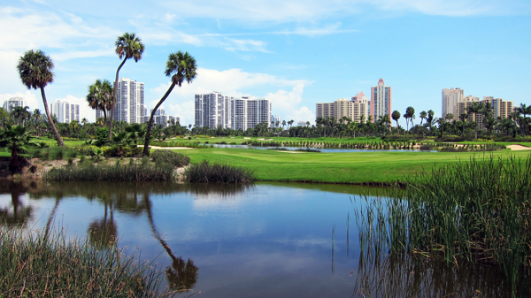 Golfing at the Turnberry Isle Miami