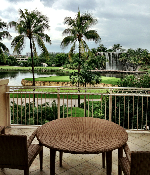 The view from my room at the Turnberry Isle Miami