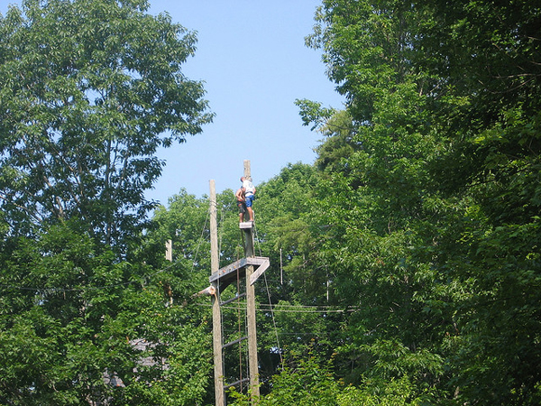 Zip-lining in Hawaii