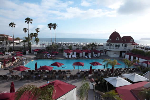 hotel with pool view