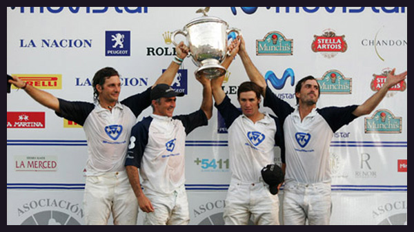 La Dolfina (L-R: Bartolome Castagnola, Mariano Aguerre, Lucas Monteverde and Adolfo Cambiaso)